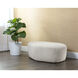 Soraya 17 inch Dove Cream Ottoman